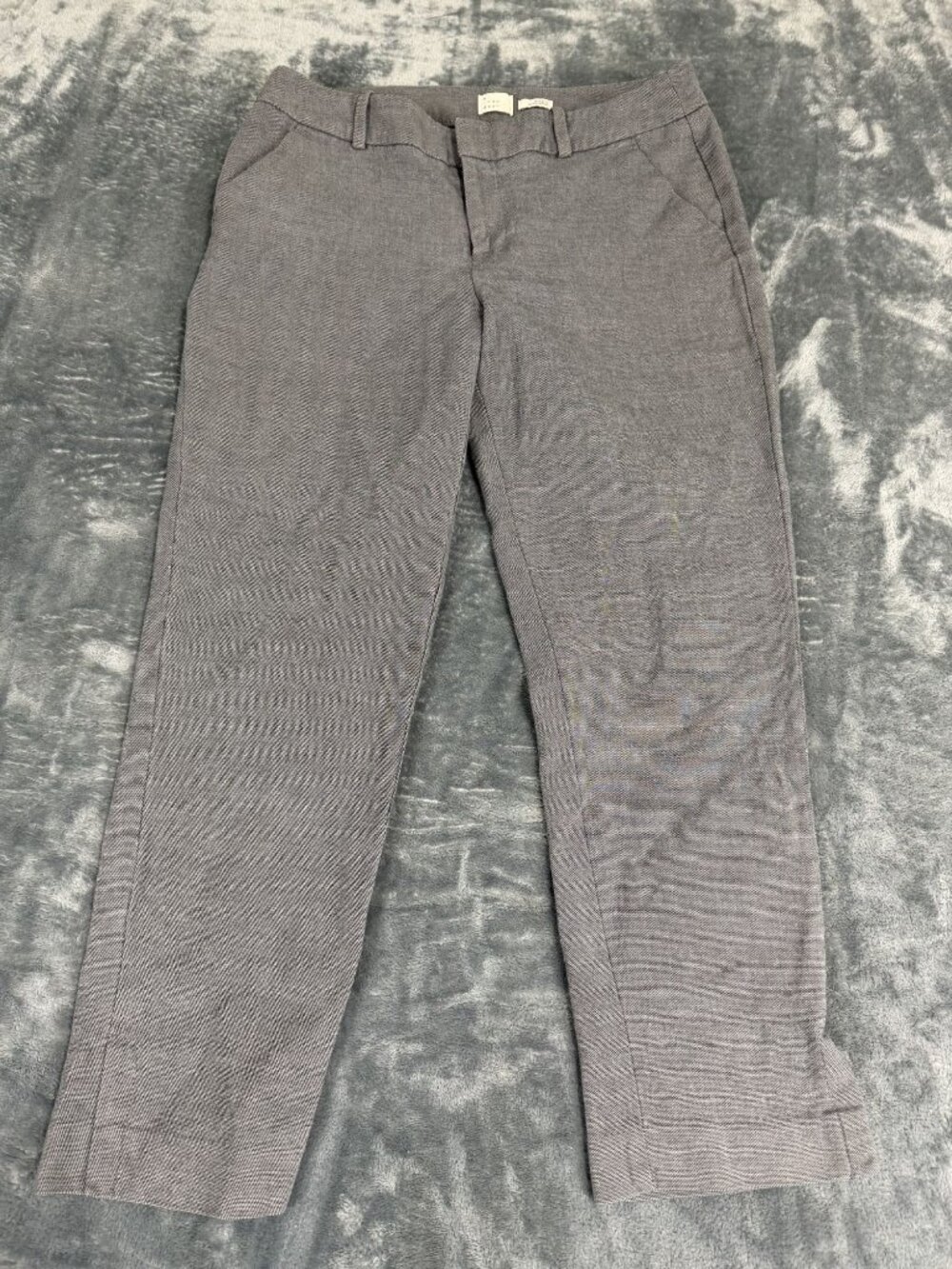 A New Day Womens Gray Stretch Slim-Fit Pants 8